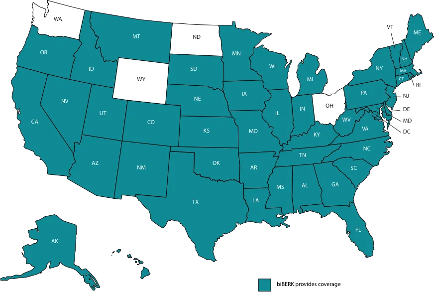 Workers' Compensation Coverage Map